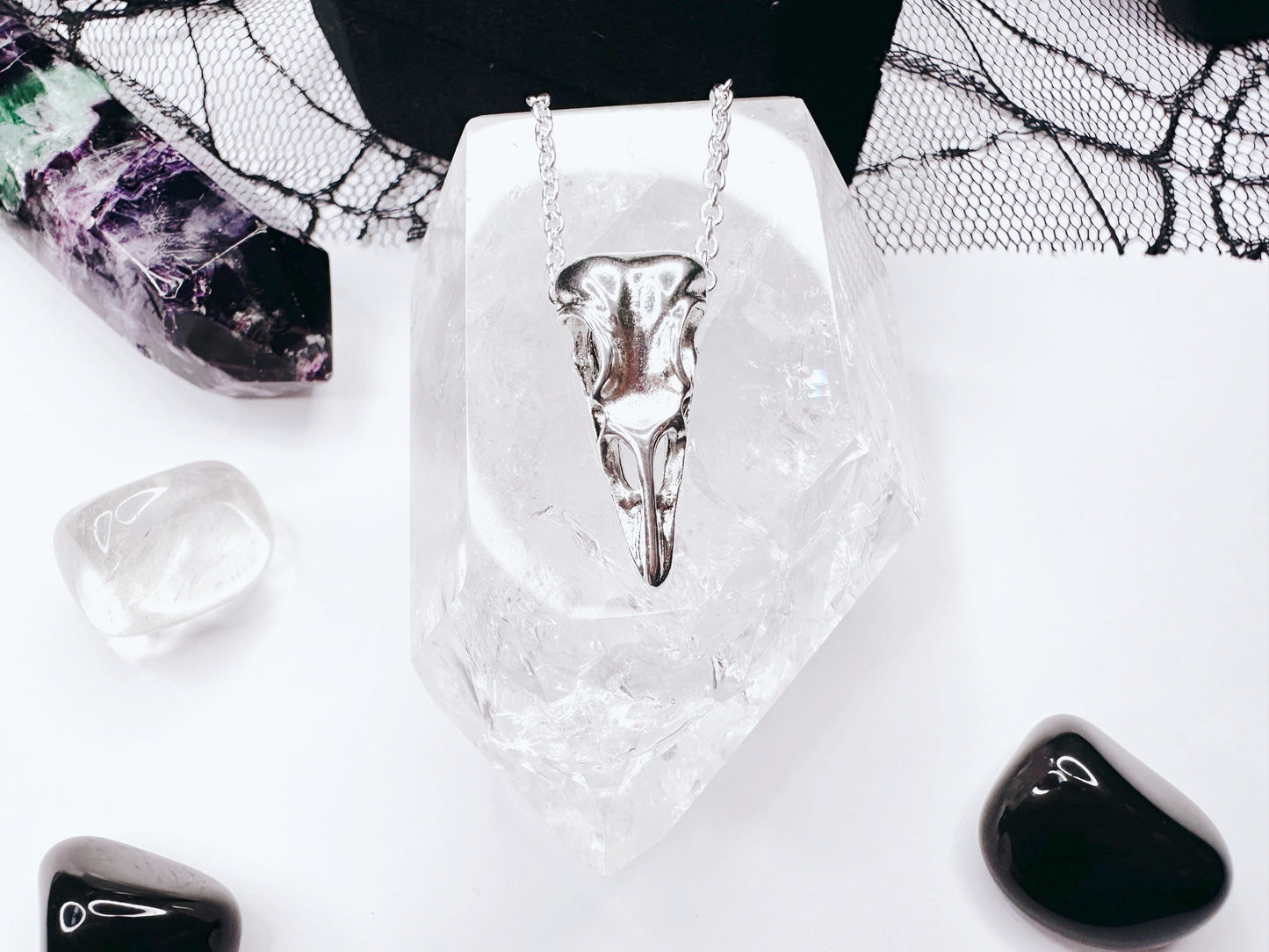 Raven Skull Necklace