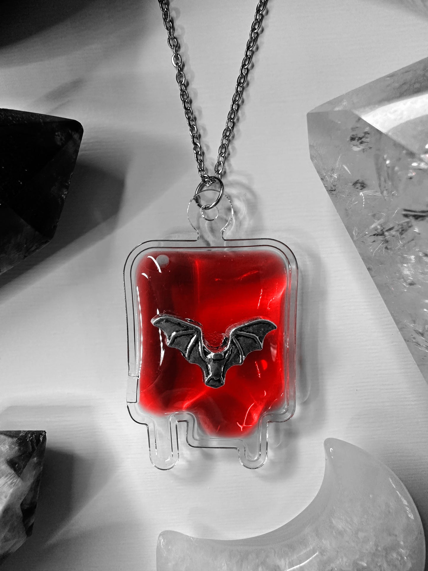 Vampire Blood Bag Necklace