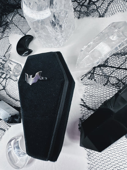 Stainless Steel Bat Ring