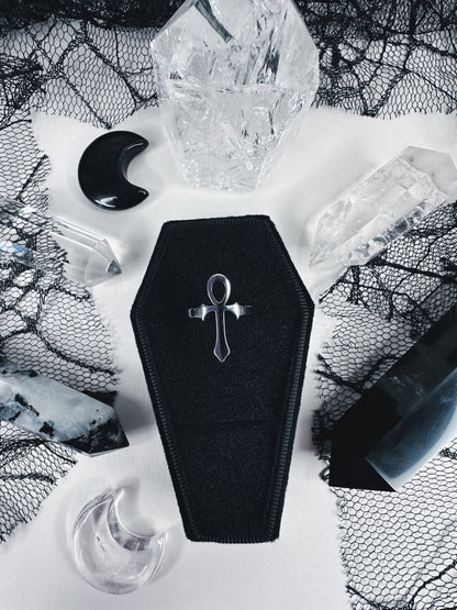 Stainless Steel Ankh Ring