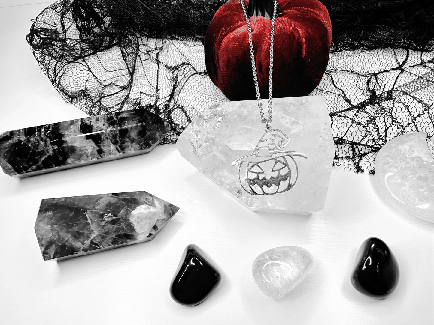 Stainless Steel Halloween Pumpkin Necklace