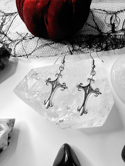 Gothic Cross Earrings