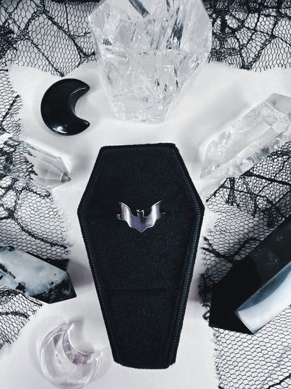 Stainless Steel Bat Ring