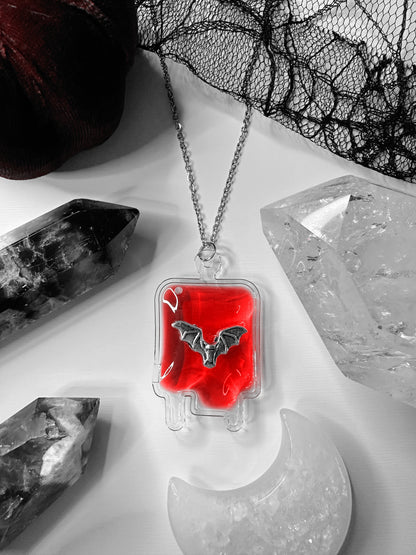 Vampire Blood Bag Necklace