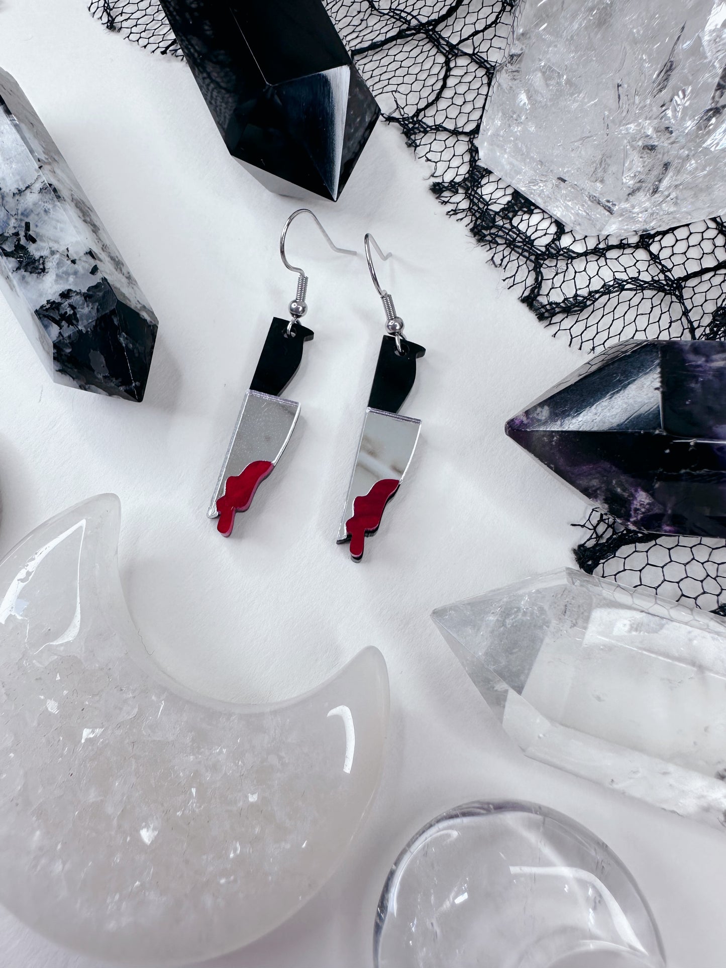 Final Girl Bloody Knife Earrings