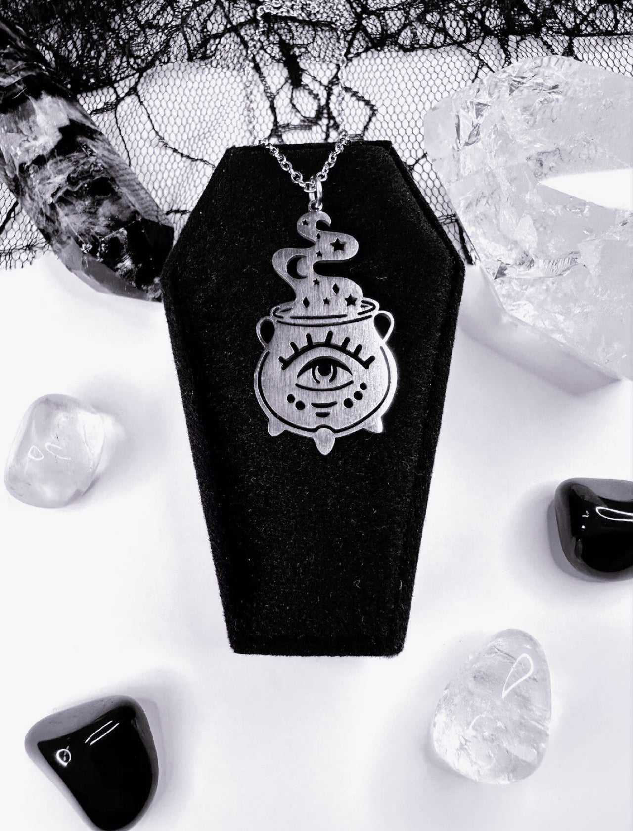 Stainless Steel Cauldron Necklace