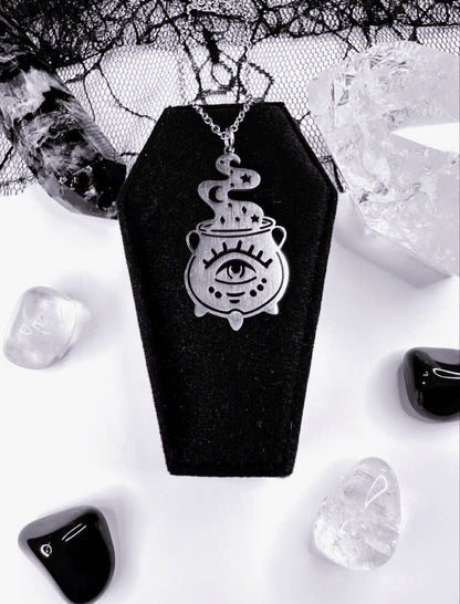 Stainless Steel Cauldron Necklace