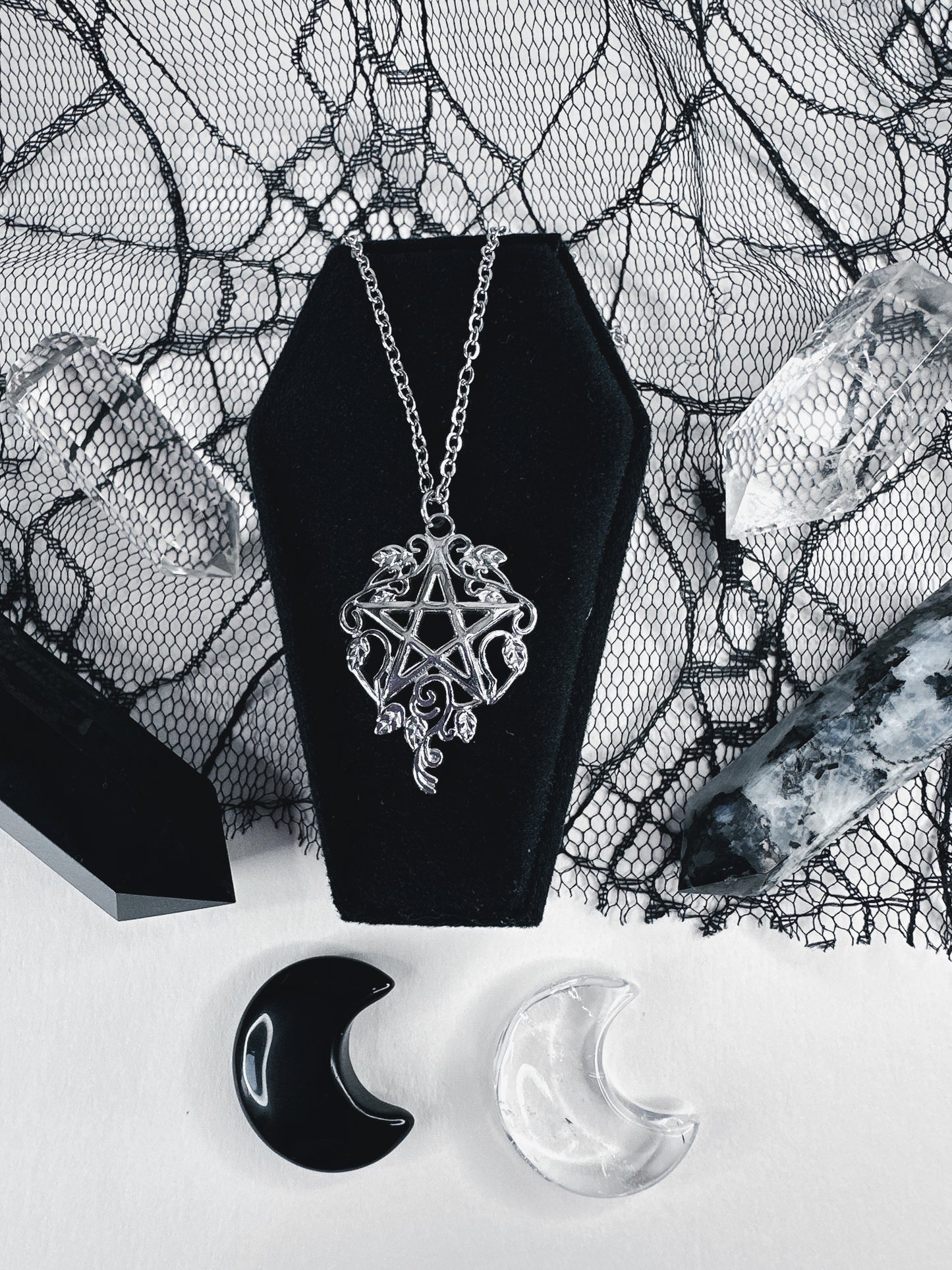 Stainless Steel Woodland Witch Necklace