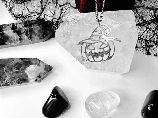 Stainless Steel Halloween Pumpkin Necklace