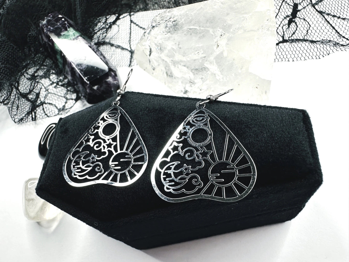 Stainless Steel Celestial
Planchette Earrings