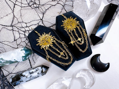 Golden Healer Sun Earrings