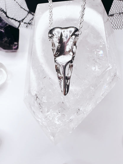 Raven Skull Necklace