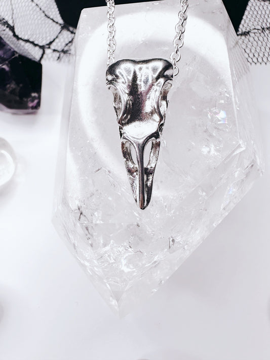 Raven Skull Necklace