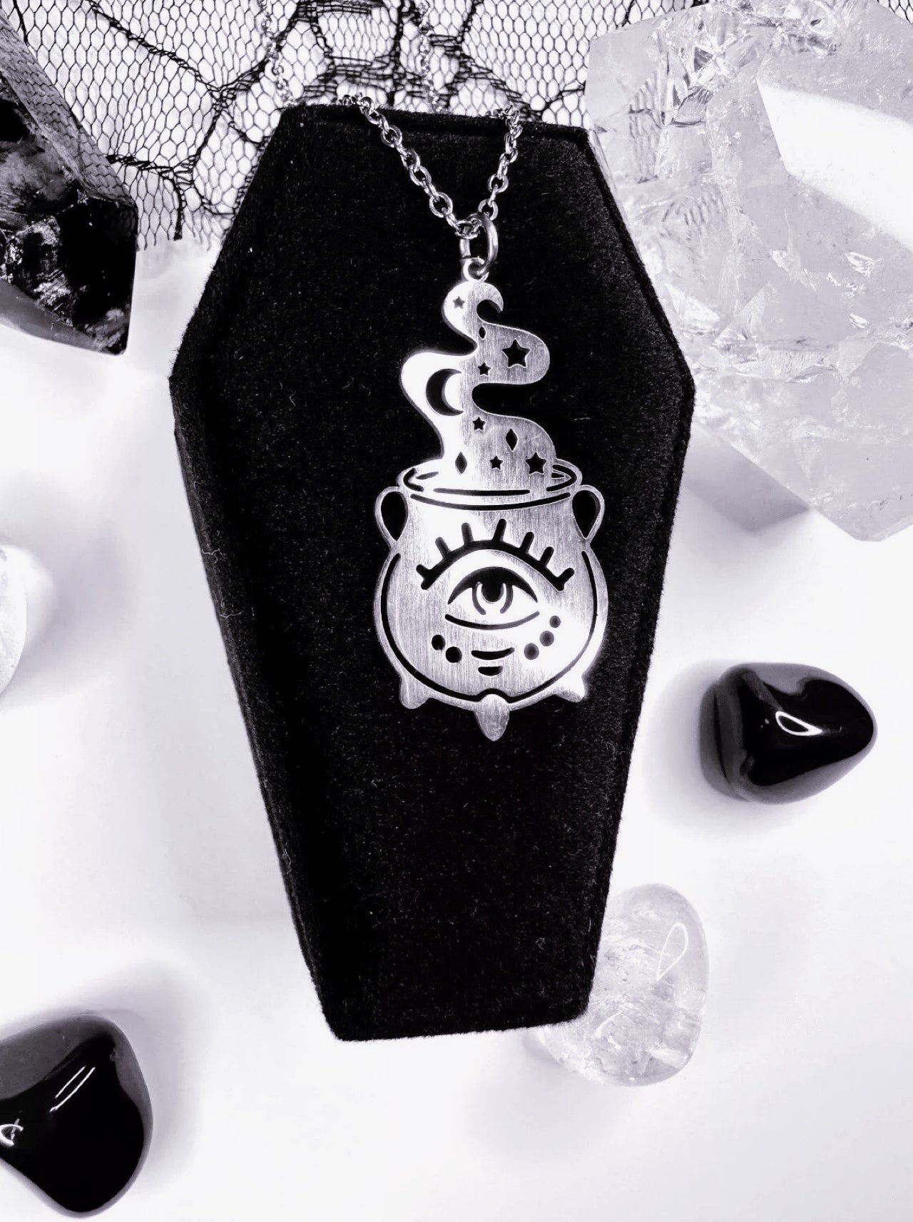 Stainless Steel Cauldron Necklace