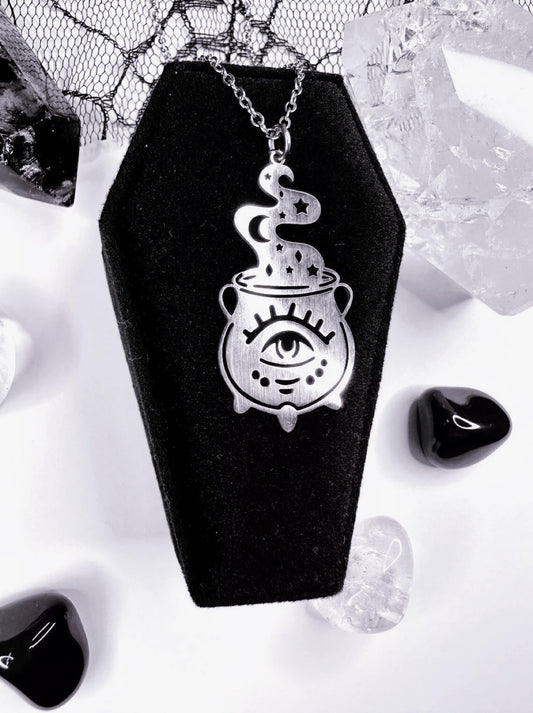 Stainless Steel Cauldron Necklace