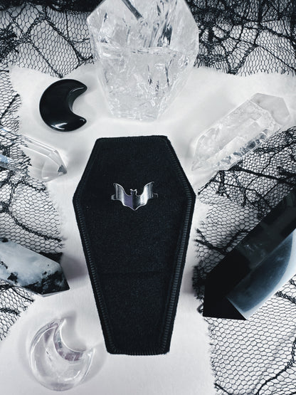Stainless Steel Bat Ring