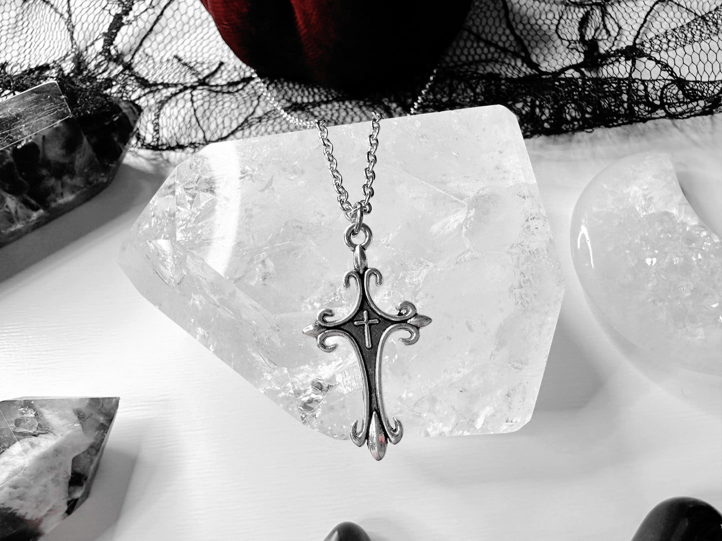 Gothic Cross OZZY FOREVER Necklace