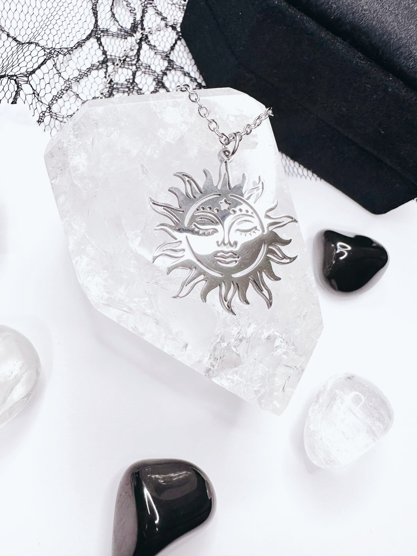Stainless Steel Sun Necklace