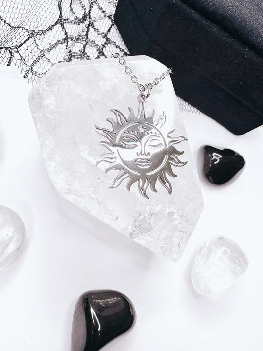 Stainless Steel Sun Necklace