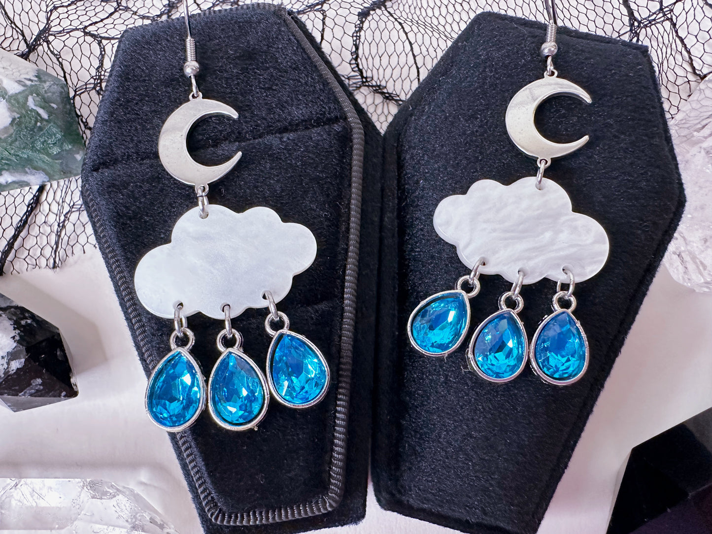 Through The Storm Raincloud Earrings