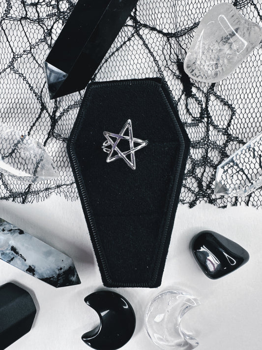 Stainless Steel Pentagram Ring