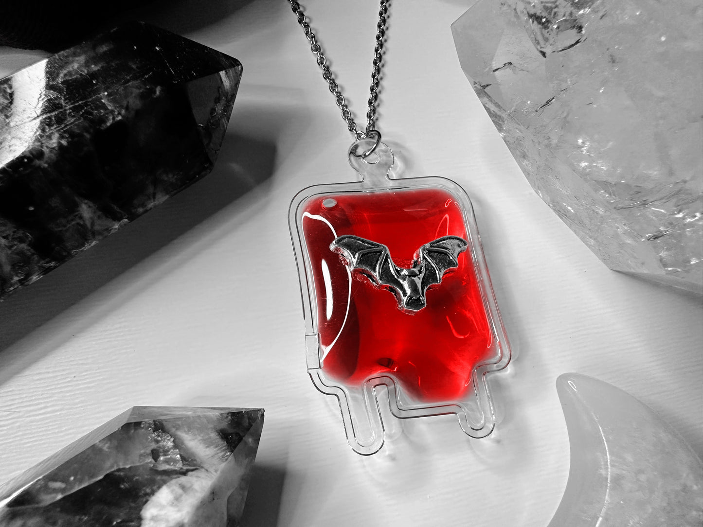 Vampire Blood Bag Necklace