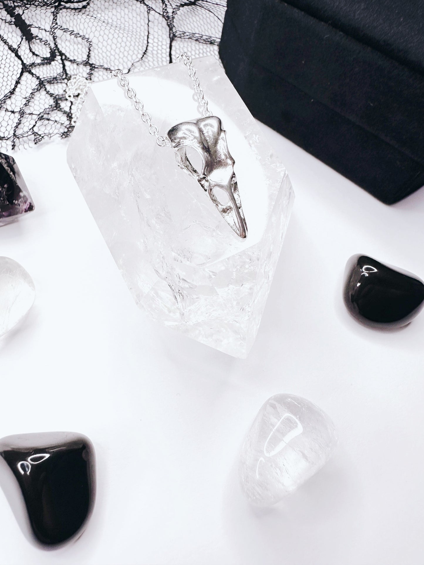 Raven Skull Necklace