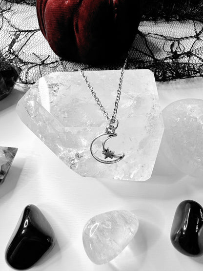 Crescent Moon & Star Necklace