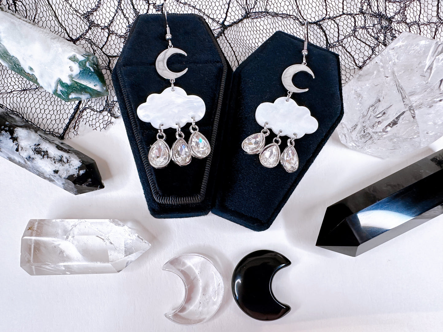 Through The Storm Raincloud Earrings