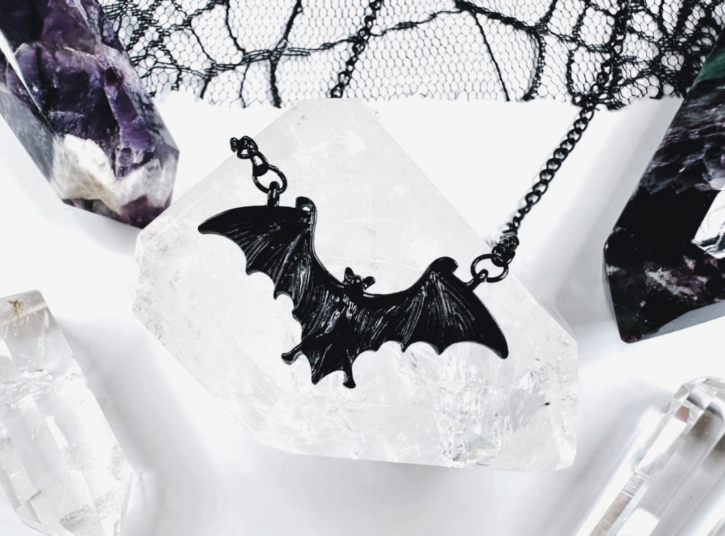Black Bat Necklace