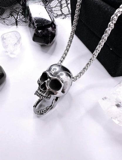 Stainless Steel Vampire Skull
Necklace