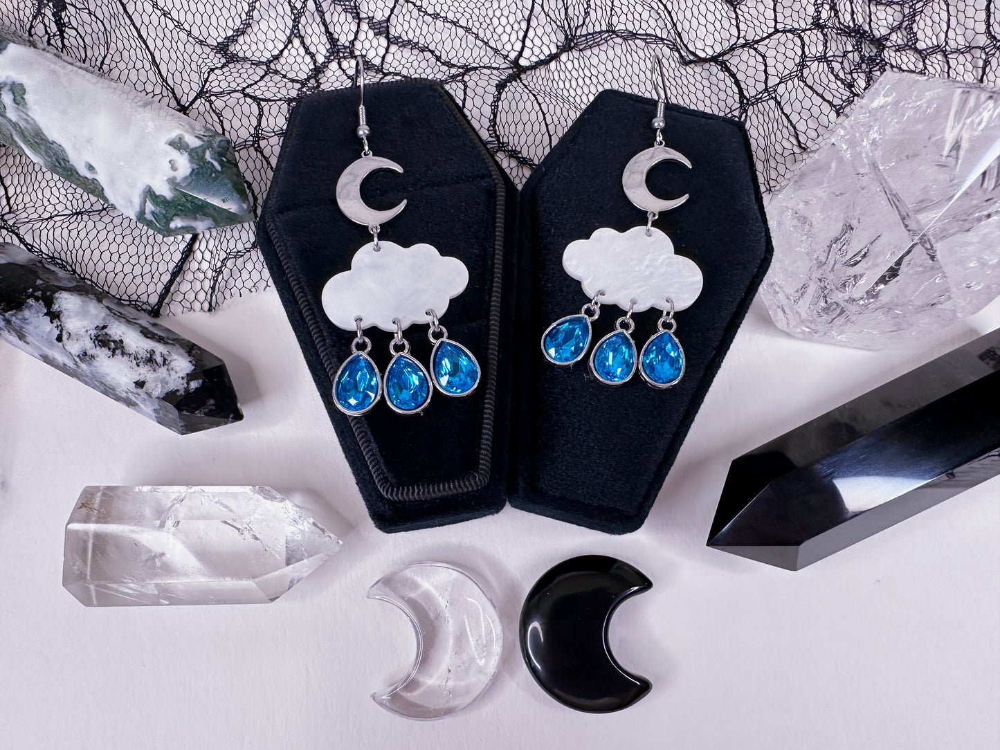 Through The Storm Raincloud Earrings