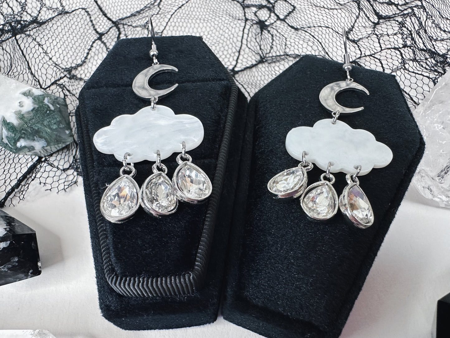 Through The Storm Raincloud Earrings