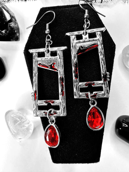 Bloody Guillotine Earrings