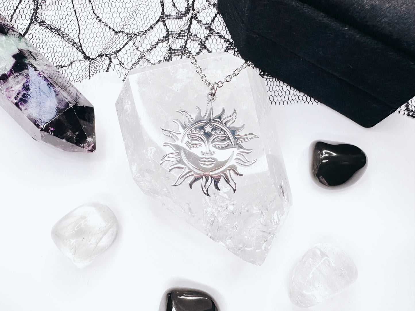 Stainless Steel Sun Necklace