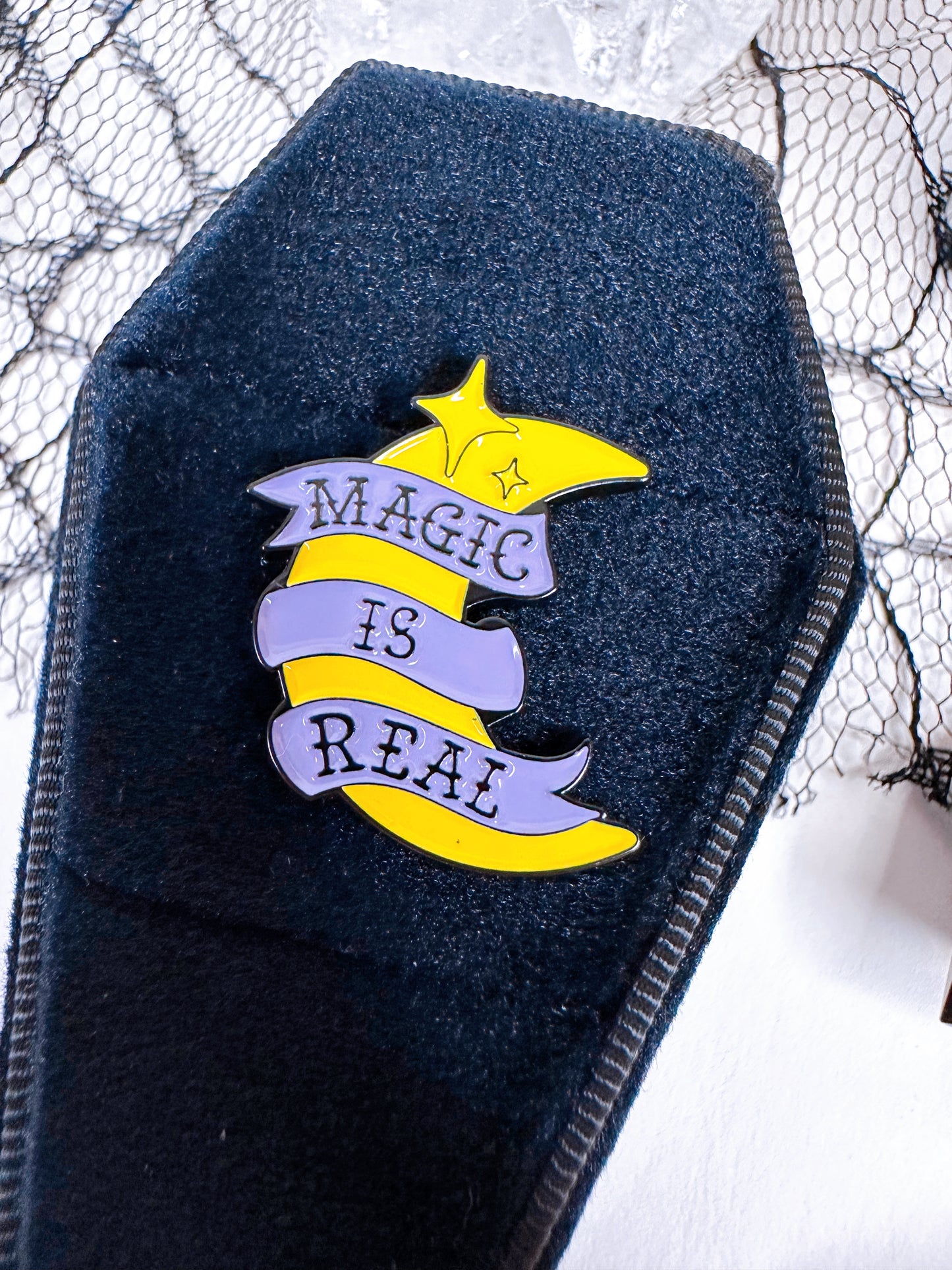Magic is real pin badge