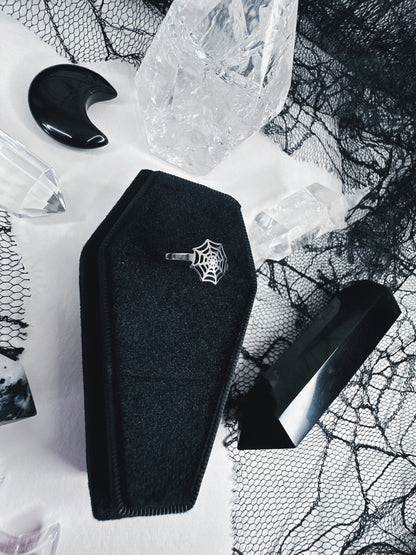 Stainless Steel Spiderweb Ring