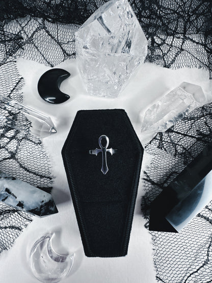 Stainless Steel Ankh Ring