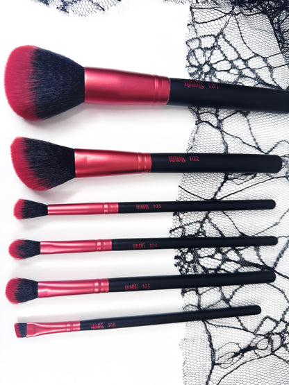 Until Death Gothic Makeup Brushes In A Coffin Case