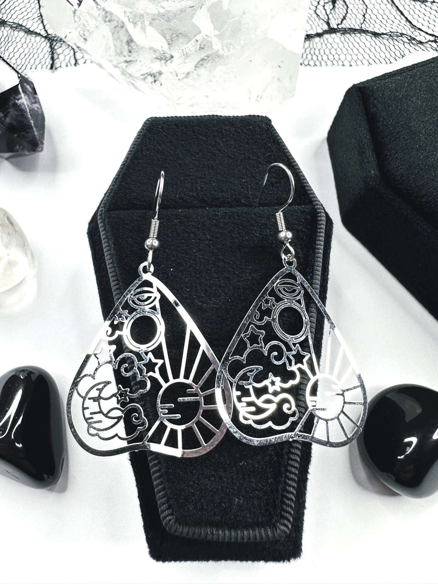 Stainless Steel Celestial
Planchette Earrings