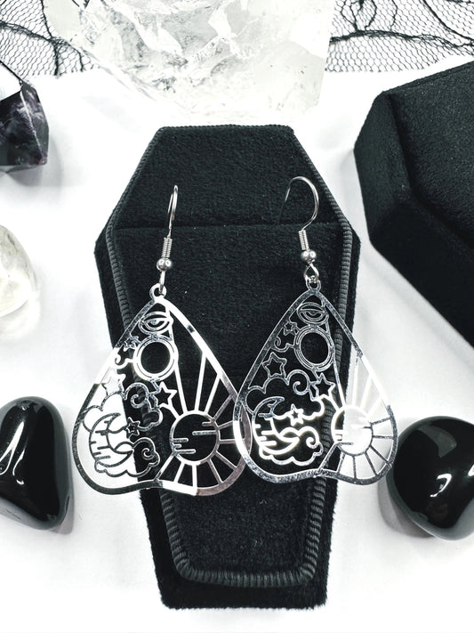 Stainless Steel Celestial
Planchette Earrings