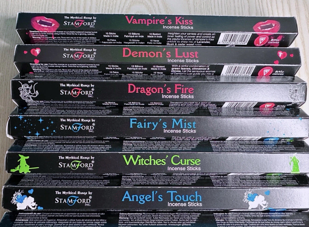 Stamford Black Incense Sticks Gift Set