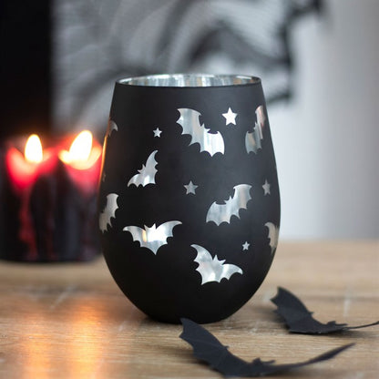 Gothic Bat Stemless Wine Glass