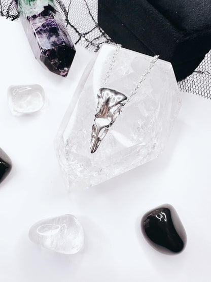 Raven Skull Necklace