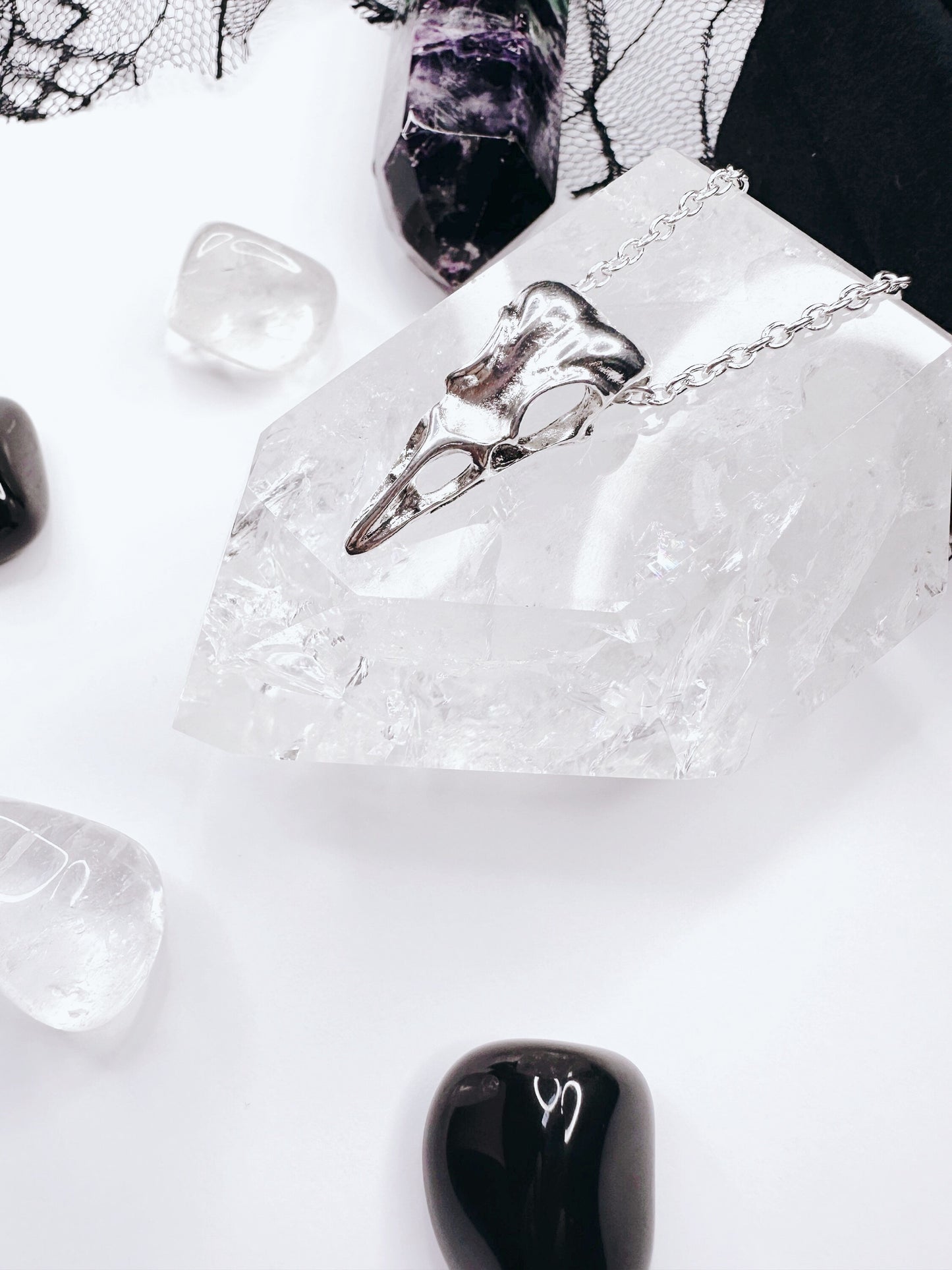 Raven Skull Necklace