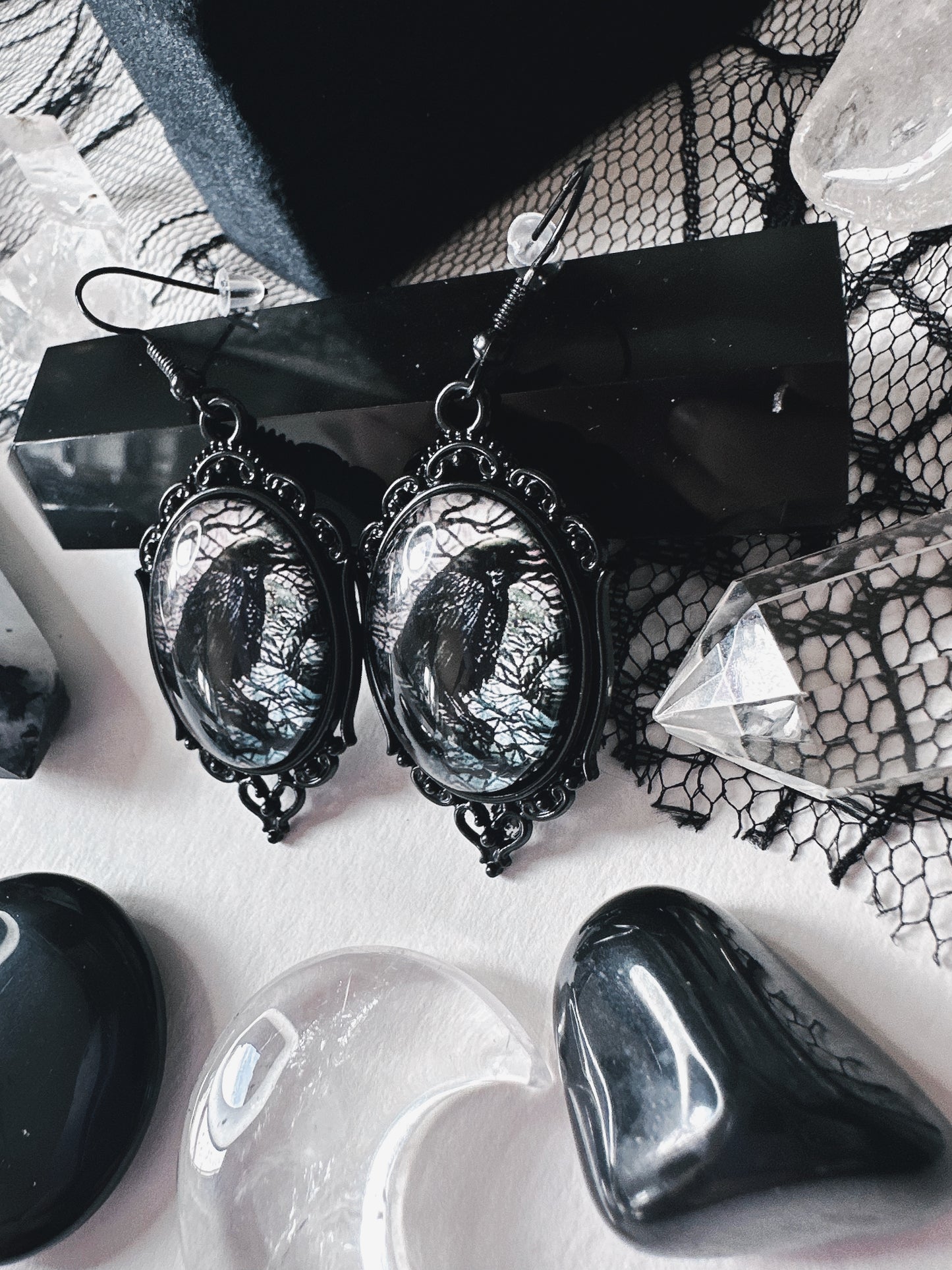 Raven’s Romance Earrings