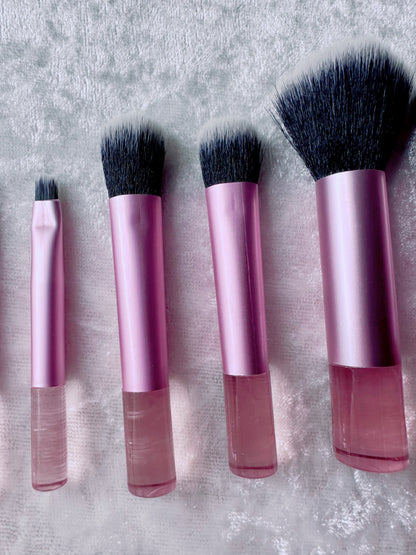 10 Piece Pink Mini Travel Makeup Brushes
