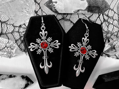 Gothic Cross Earrings