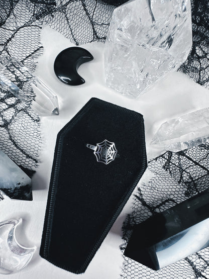 Stainless Steel Spiderweb Ring