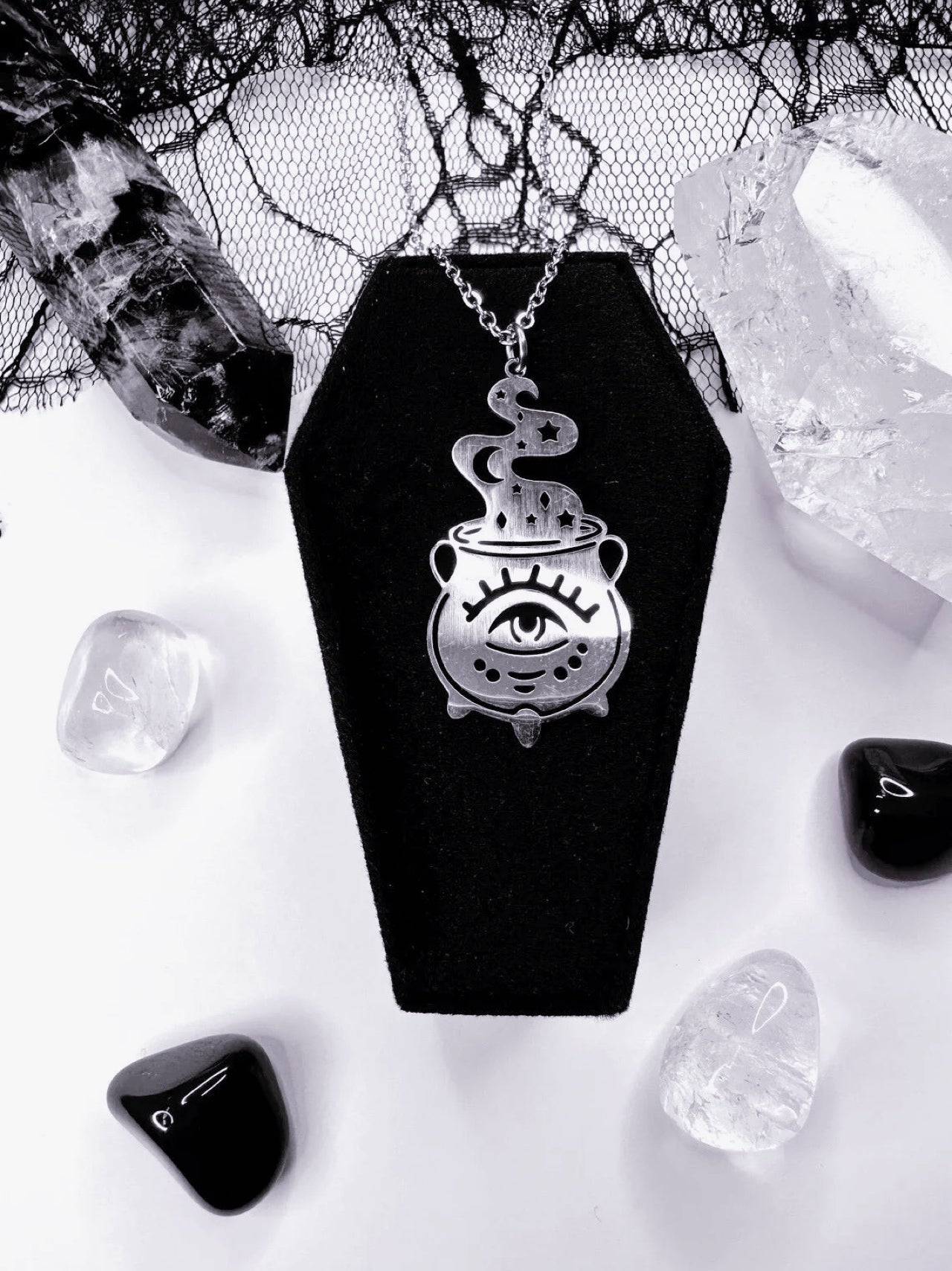 Stainless Steel Cauldron Necklace